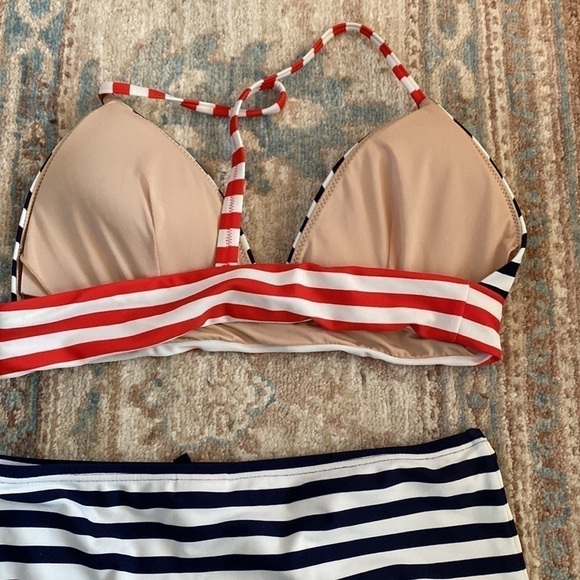 J.Crew striped 2 piece high waisted bikini - Picture 7 of 7
